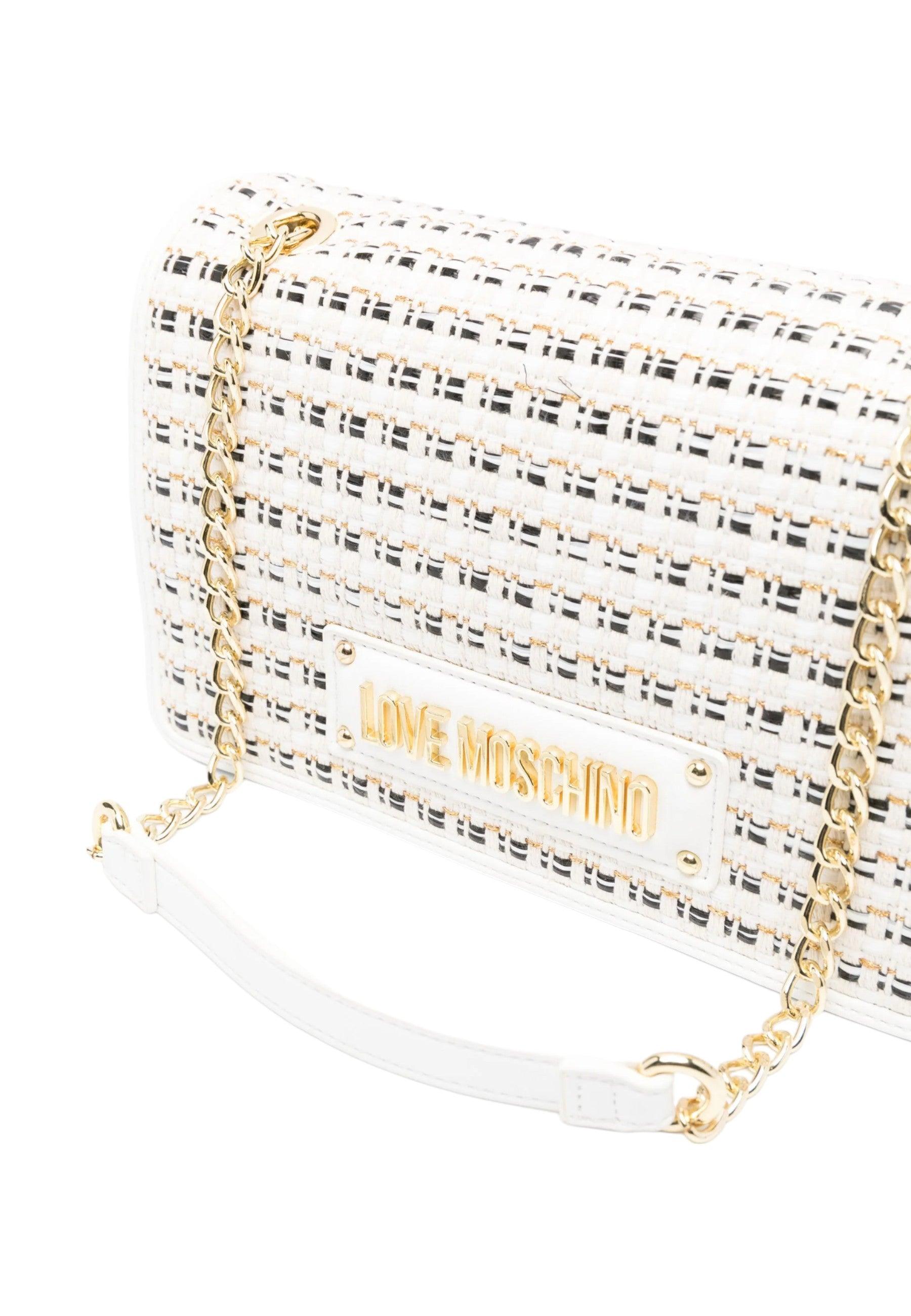 LOVE MOSCHINO Borsa Hand Bag Donna Multicolor Bianco JC4242PP0IKC110A - Sandrini Calzature e Abbigliamento