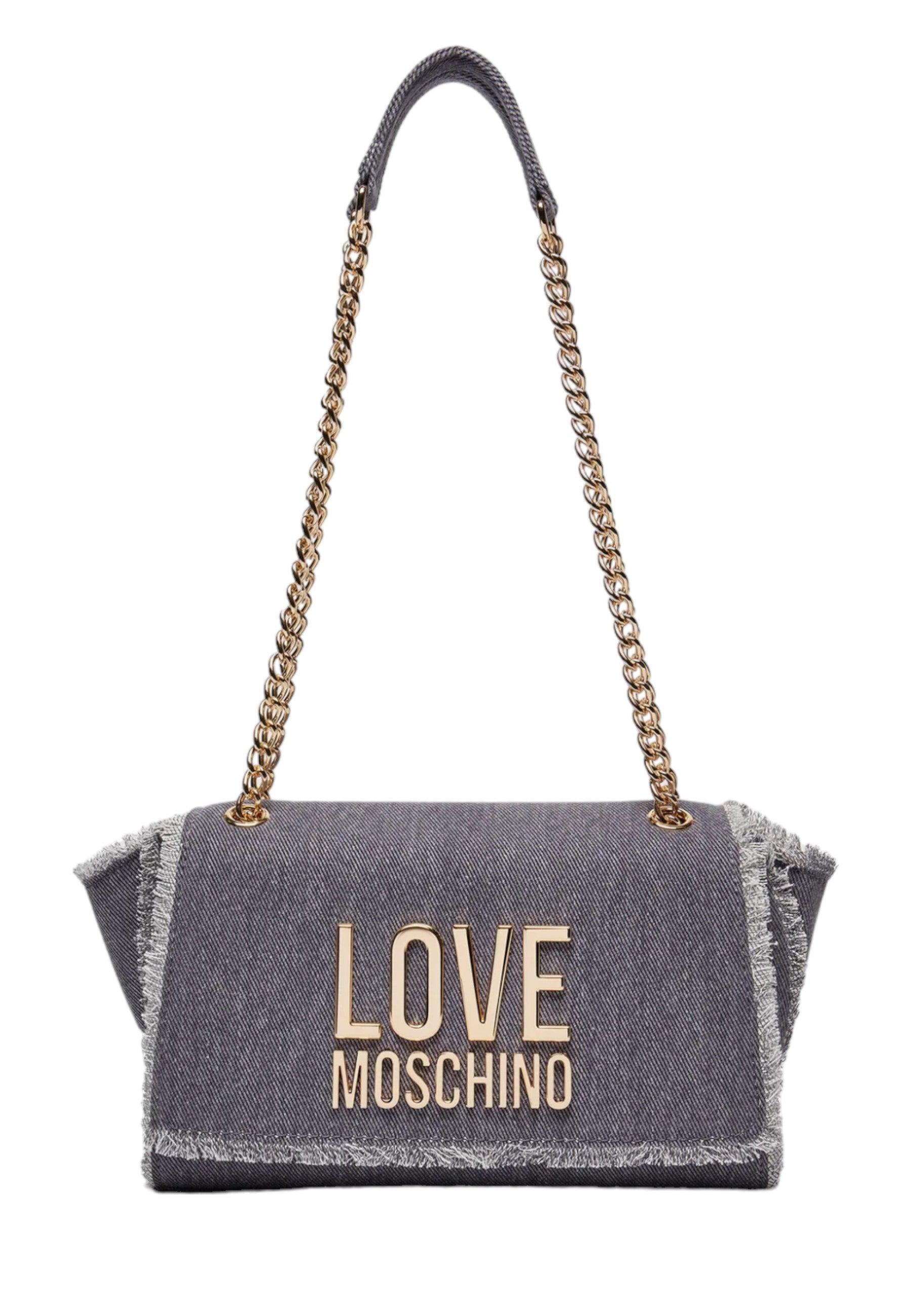 LOVE MOSCHINO Borsa Shoulder Donna Azzurro Blu JC4317PP0IKQ0765 - Sandrini Calzature e Abbigliamento