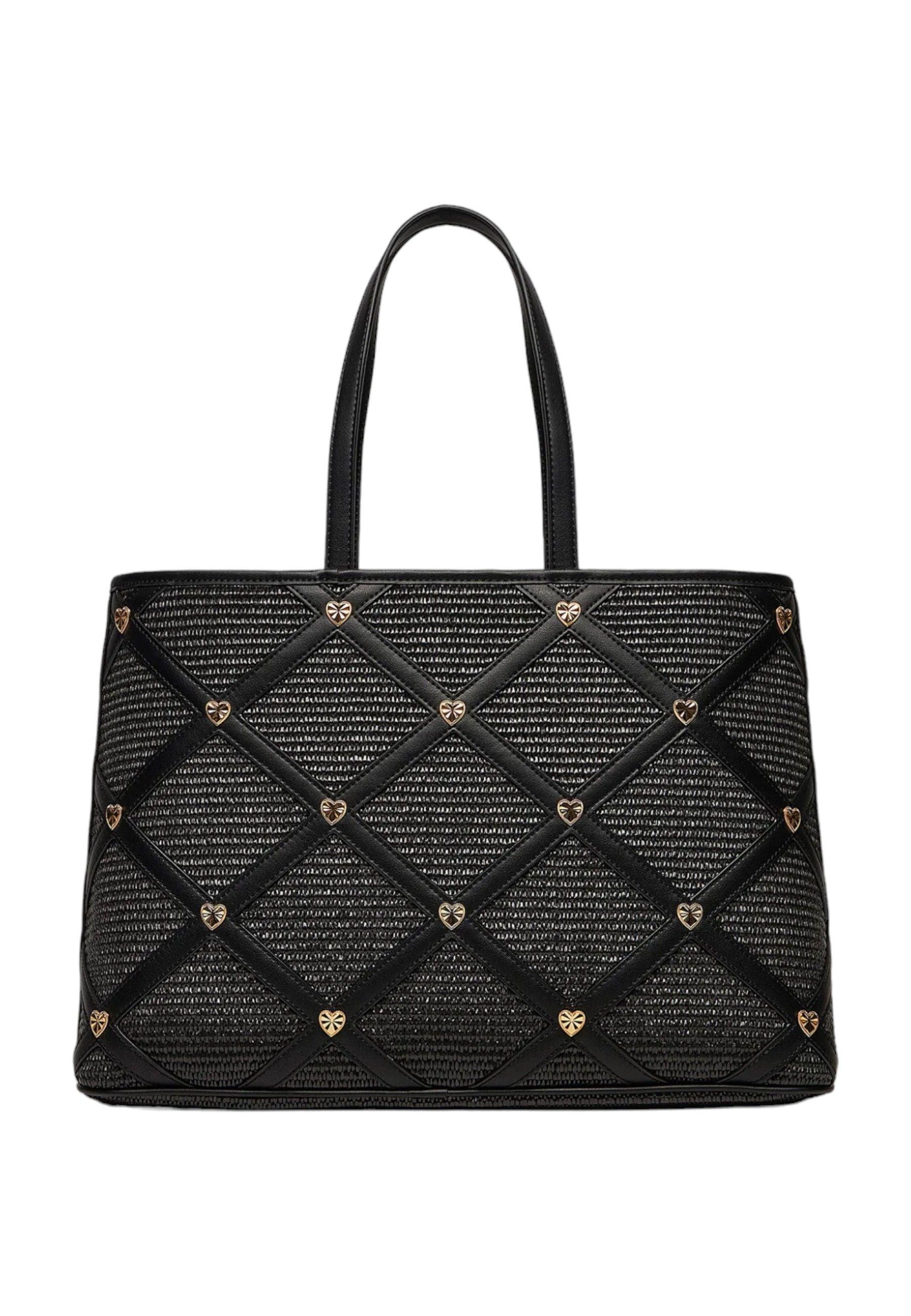 LOVE MOSCHINO Borsa Tote Donna Nero Oro JC4307PP0IKO100A - Sandrini Calzature e Abbigliamento