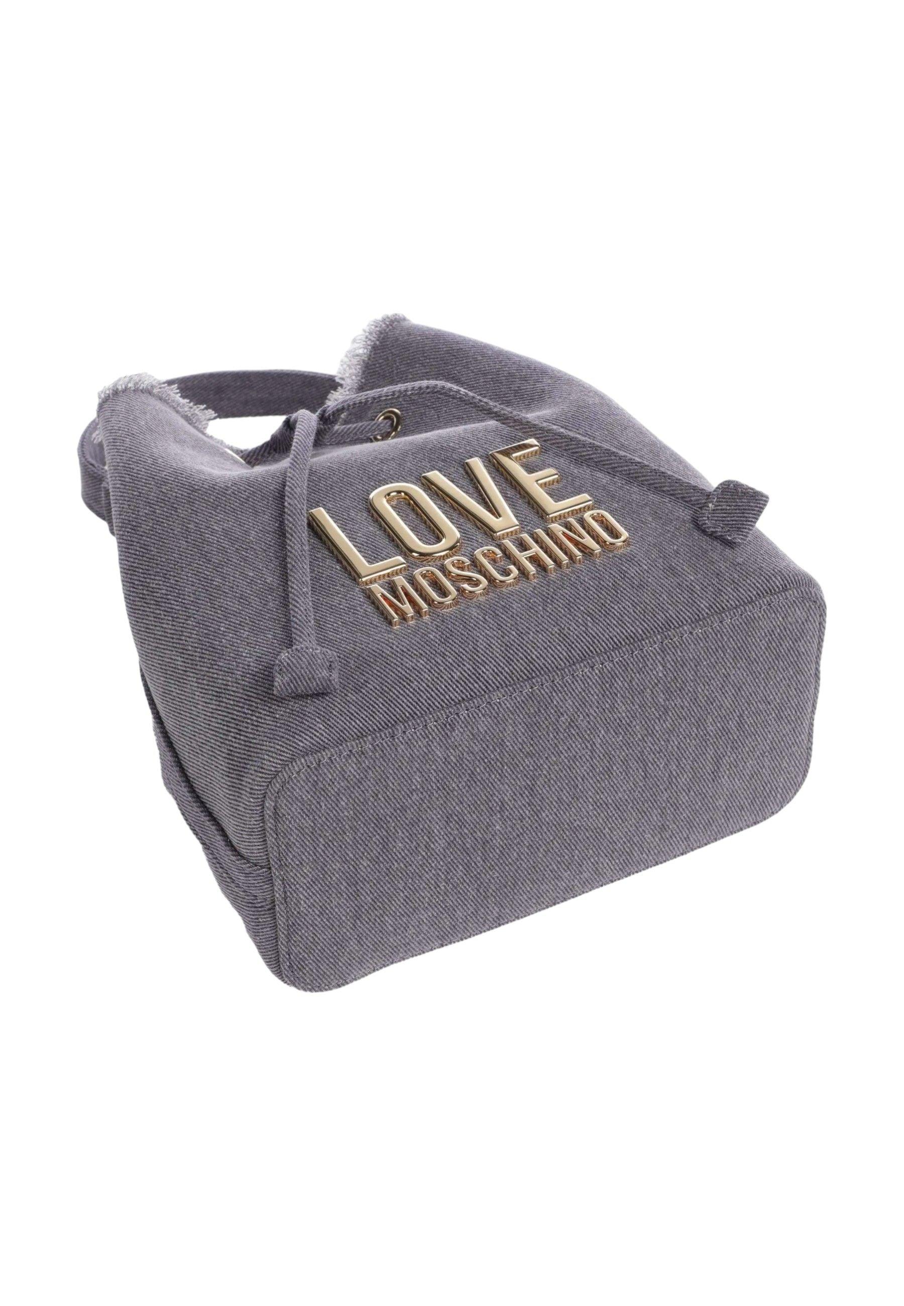 LOVE MOSCHINO Borsa Tracolla Bucket Donna Azzurro Blu JC4318PP0IKQ0765 - Sandrini Calzature e Abbigliamento