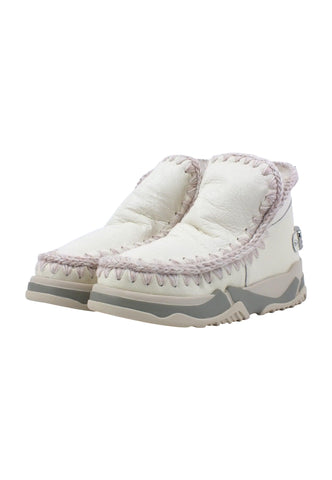MOU Eskimo Trainer Stivaletto Pelo Donna Waxi White MU.FW201013C - Sandrini Calzature e Abbigliamento
