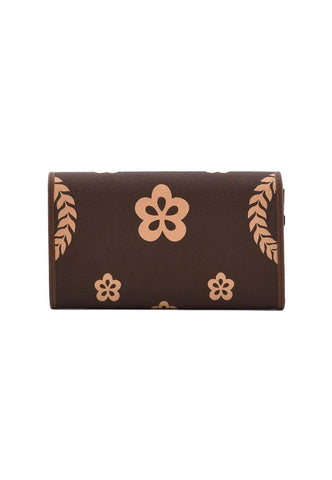 POLLINI Portafoglio Donna Big Logo Crema Marrone TE9000PP02Q1E11A - Sandrini Calzature e Abbigliamento