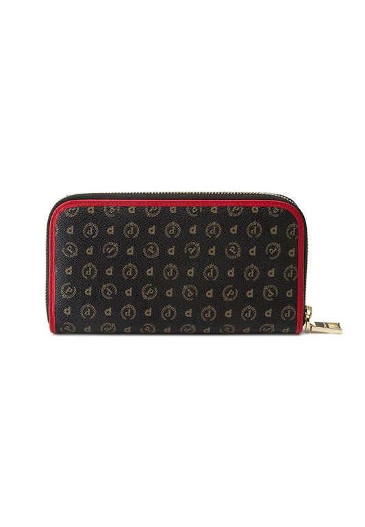 POLLINI Portafoglio Donna Nero Rosso TE9001PP02Q1100B - Sandrini Calzature e Abbigliamento