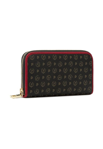 POLLINI Portafoglio Donna Nero Rosso TE9001PP02Q1100B - Sandrini Calzature e Abbigliamento