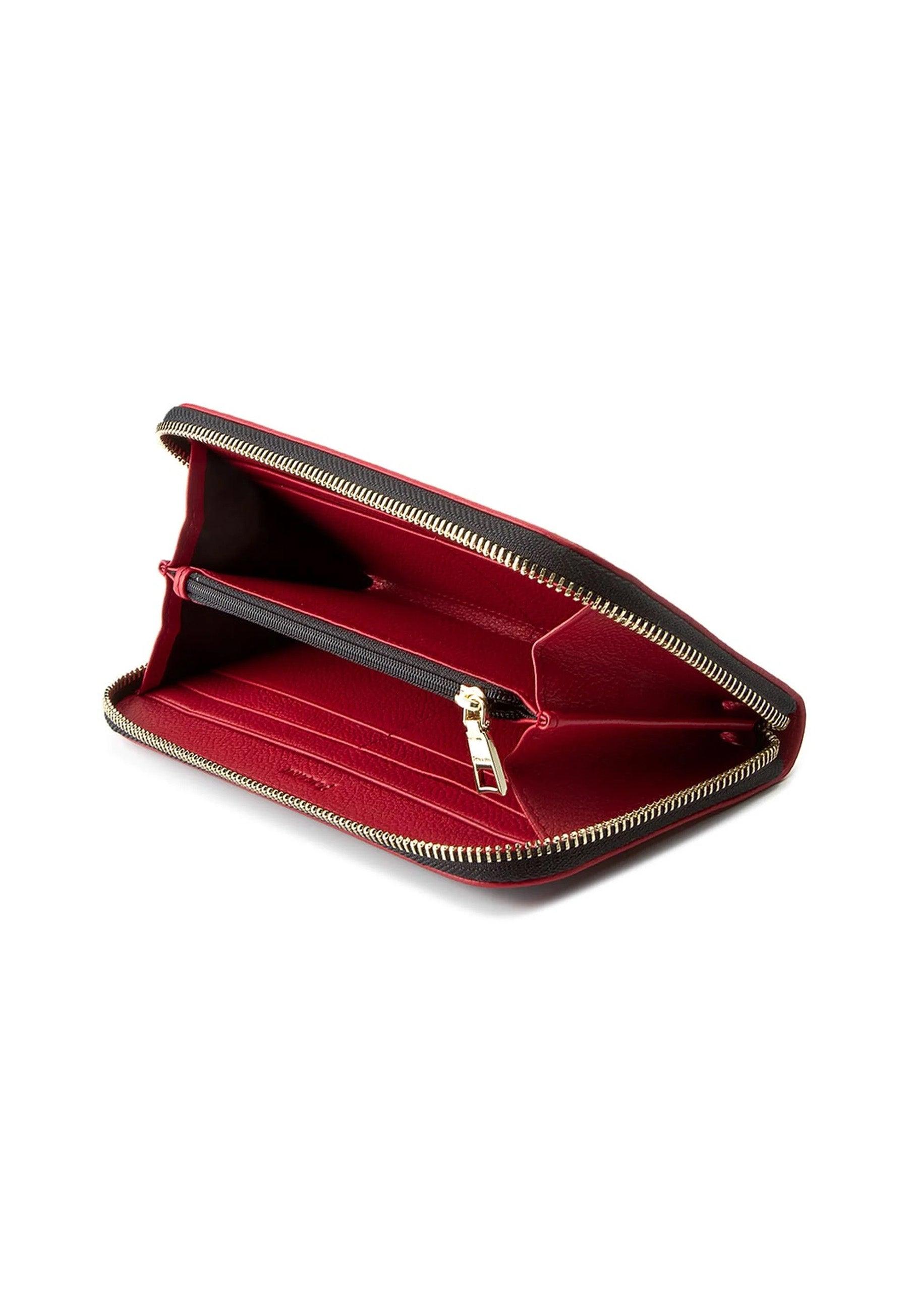 POLLINI Portafoglio Donna Nero Rosso TE9001PP02Q1100B - Sandrini Calzature e Abbigliamento