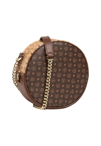 POLLINI Tracolla Crossbody Tonda Marrone Crema TE8455PP0BQ53300A - Sandrini Calzature e Abbigliamento
