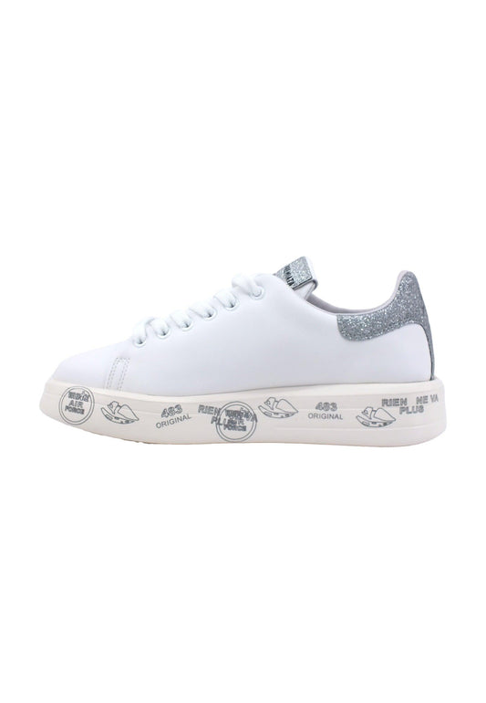 PREMIATA Sneaker Donna White Silver BELLE-4903 - Sandrini Calzature e Abbigliamento
