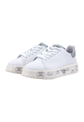 PREMIATA Sneaker Donna White Silver BELLE-4903 - Sandrini Calzature e Abbigliamento