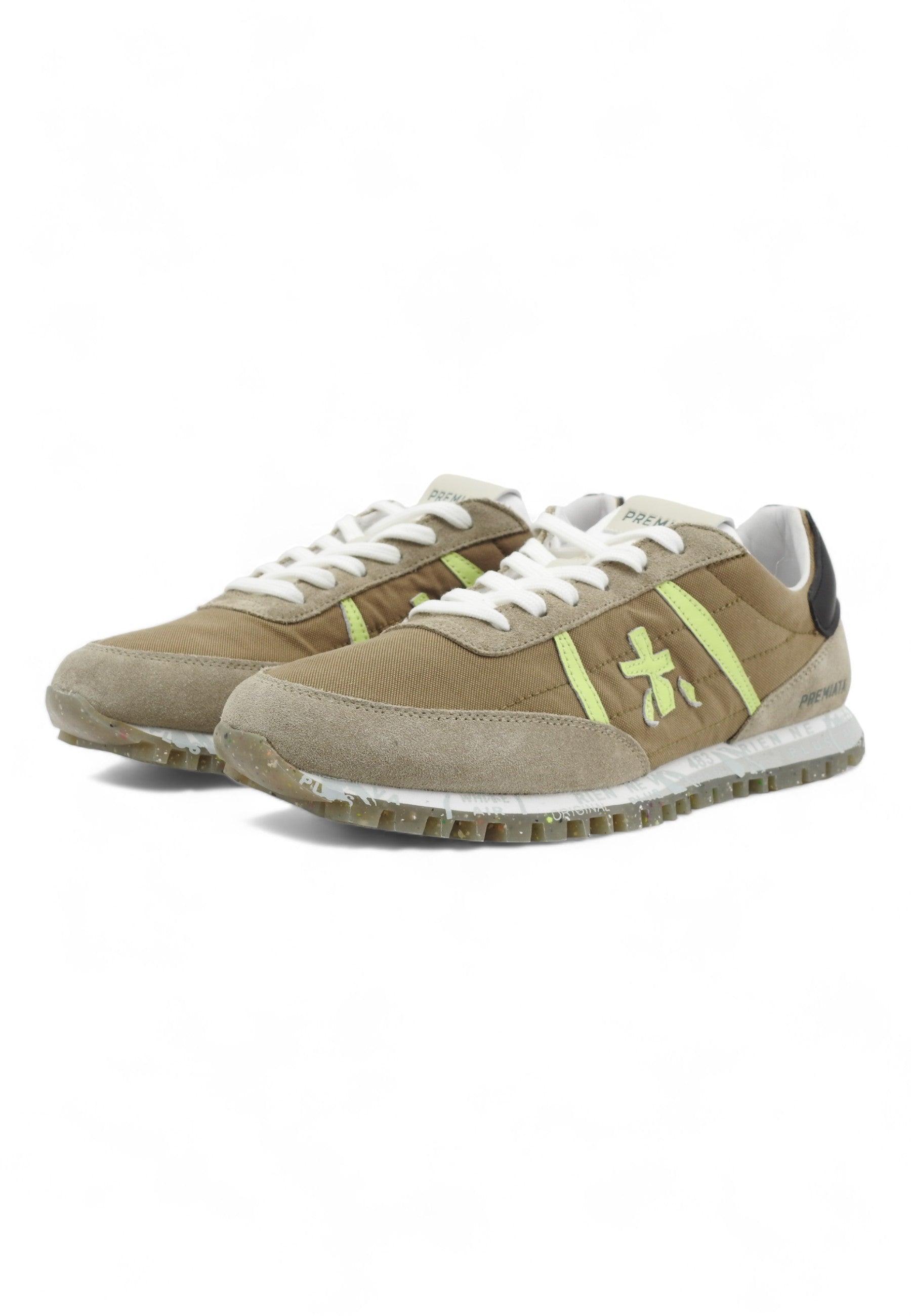 PREMIATA Sneaker Uomo Marrone Verde Grigio SEAN-6639 - Sandrini Calzature e Abbigliamento