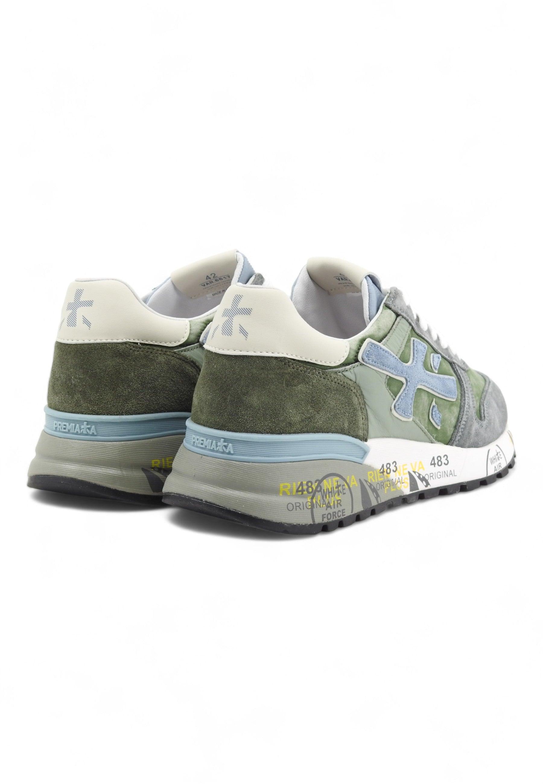 PREMIATA Sneaker Uomo Verde Grigio MICK-6617 - Sandrini Calzature e Abbigliamento