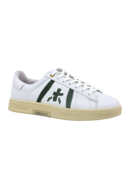 PREMIATA Sneaker Uomo White Green RUSSELL-6432 - Sandrini Calzature e Abbigliamento