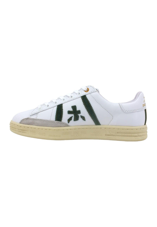 PREMIATA Sneaker Uomo White Green RUSSELL-6432 - Sandrini Calzature e Abbigliamento
