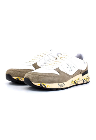 PREMIATA Sneaker Uomo White Taupe LANDECK-6406 - Sandrini Calzature e Abbigliamento