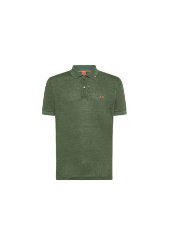 SUN68 Beachwear T-Shirt Polo Maglietta Verde Scuro A34144 - Sandrini Calzature e Abbigliamento