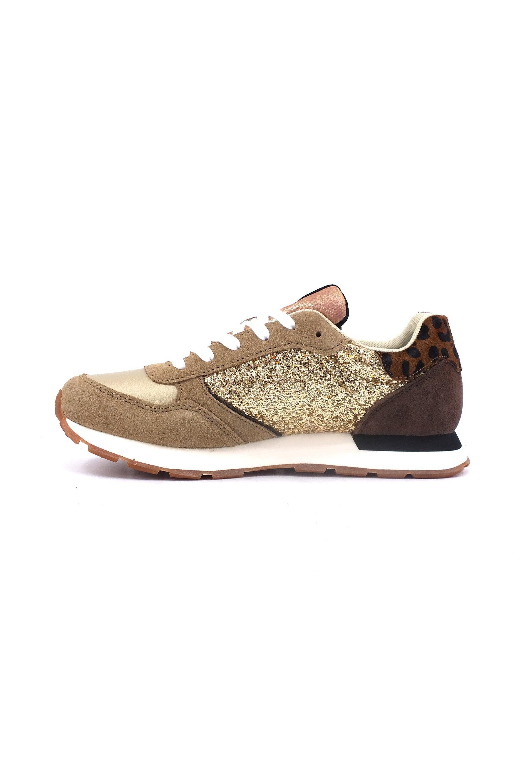 SUN68 Girl's Kelly Big Glitter Sneaker Bimbo Oro Z43417T - Sandrini Calzature e Abbigliamento