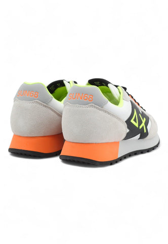 SUN68 Jaki Fluo Sneaker Uomo Bianco Z34113 - Sandrini Calzature e Abbigliamento