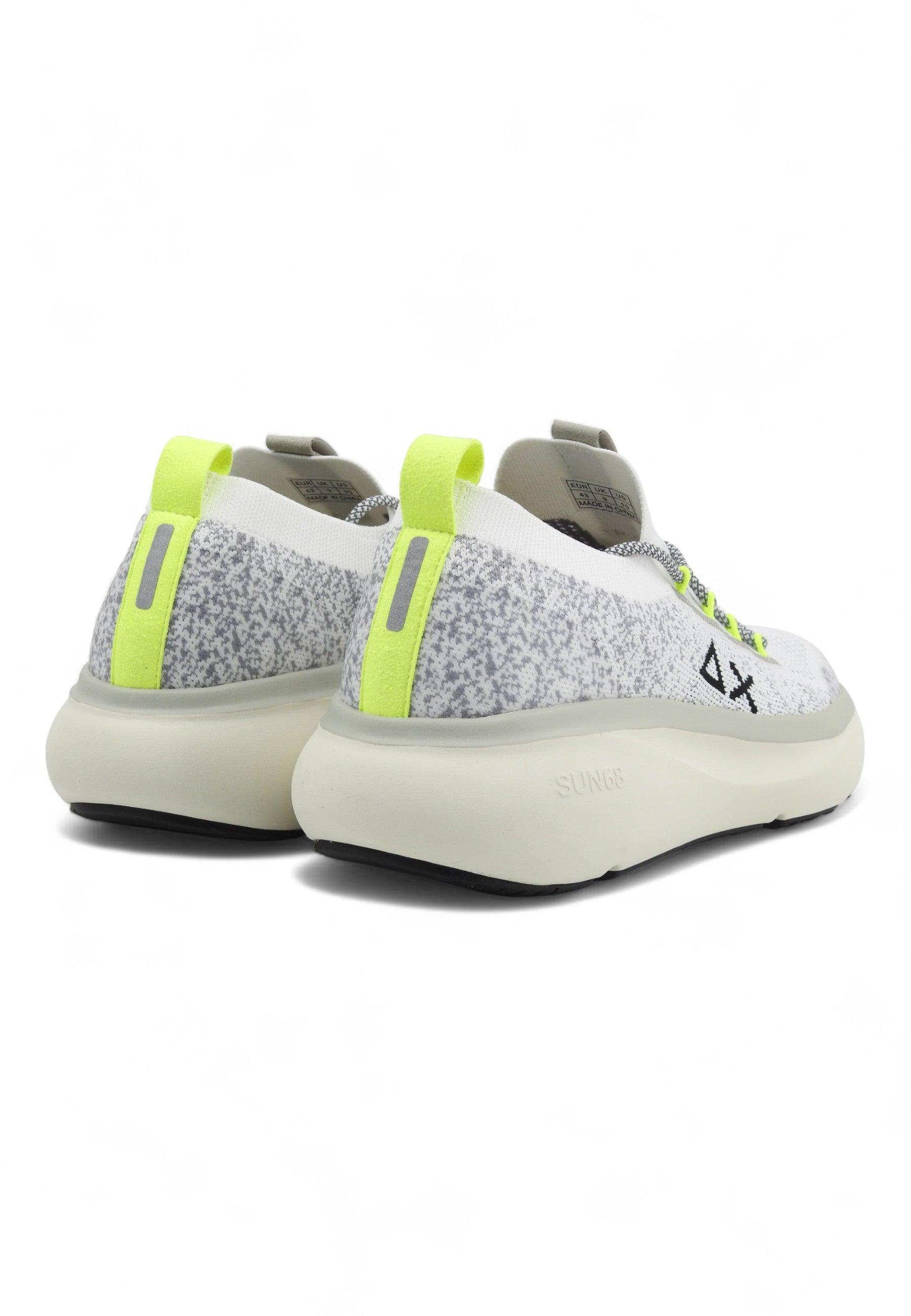 SUN68 Jupiter Knit Sneaker Uomo Bianco Z34127 - Sandrini Calzature e Abbigliamento