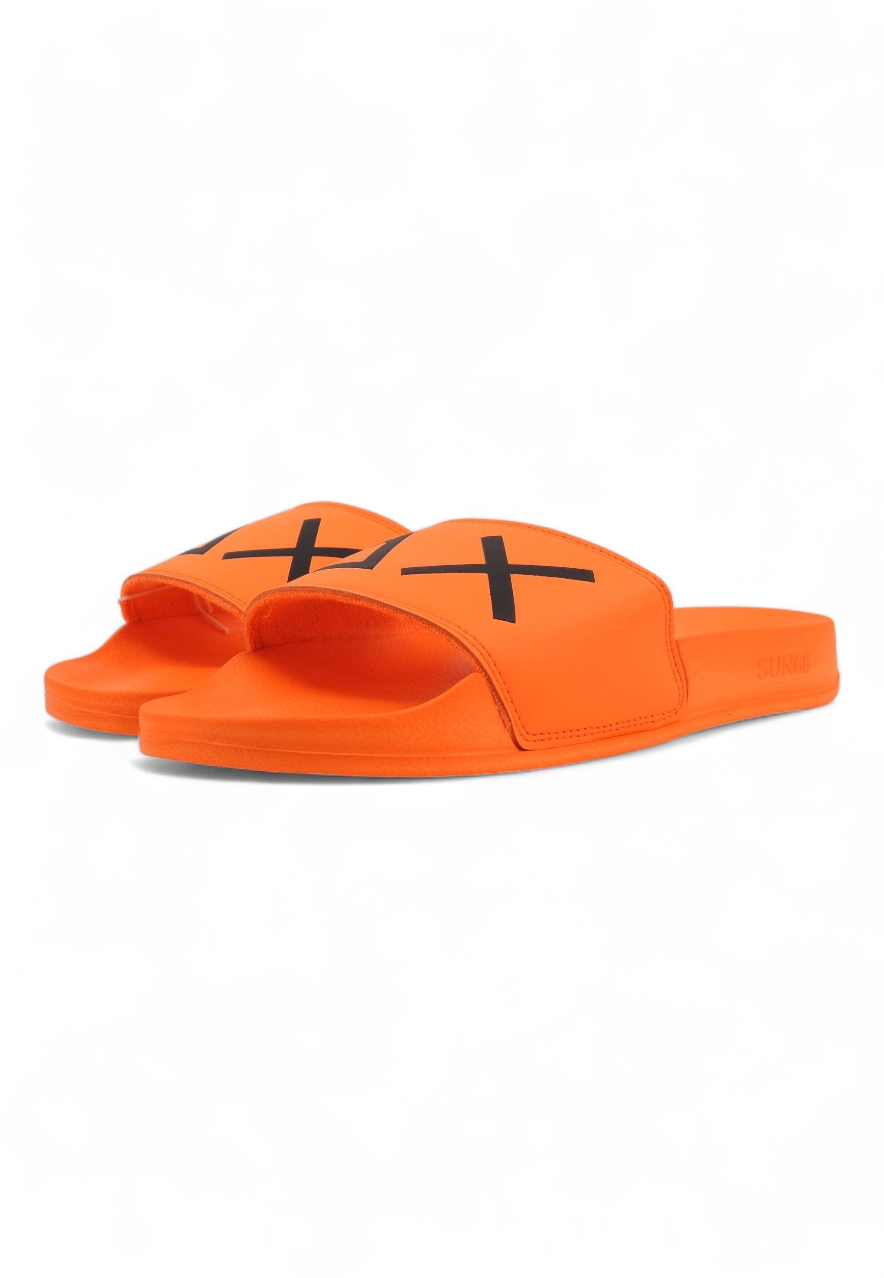 SUN68 Slippers Ciabatta Uomo Arancione Fluo X34103 - Sandrini Calzature e Abbigliamento