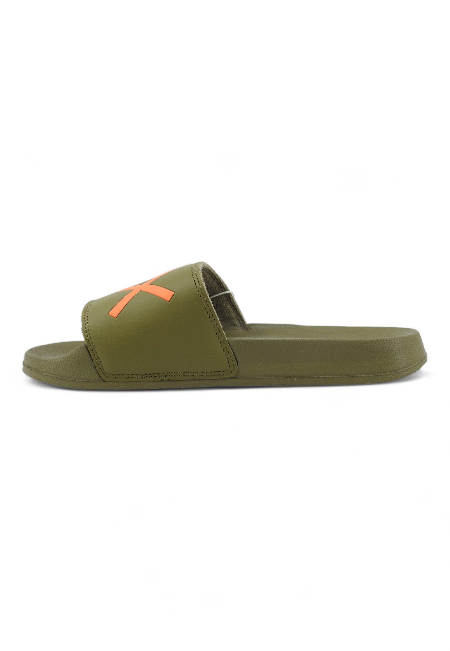 SUN68 Slippers Ciabatta Uomo Militare Verde X34103 - Sandrini Calzature e Abbigliamento