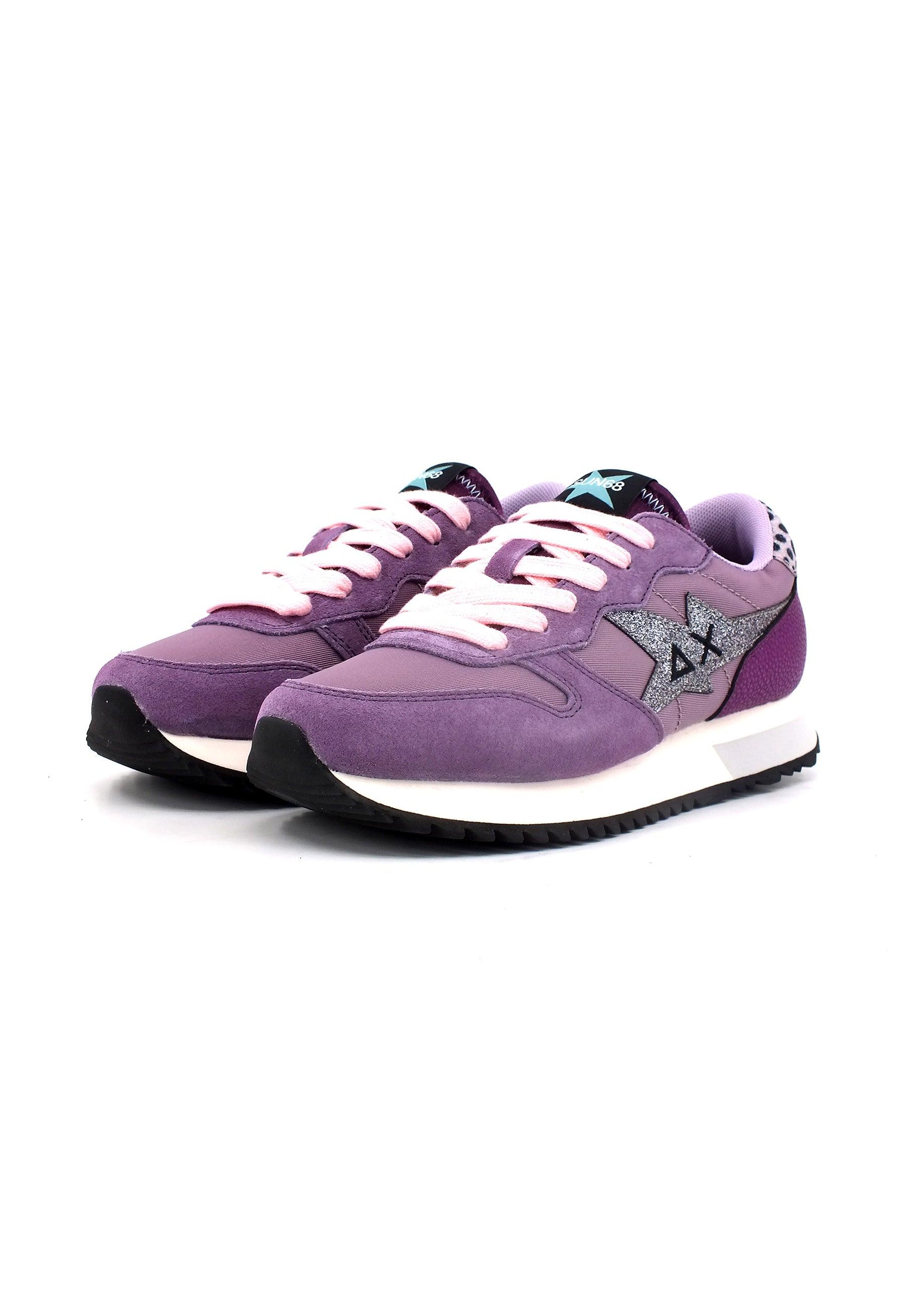 SUN68 Stargirl Glitter Sneaker Donna Malva Z43210 - Sandrini Calzature e Abbigliamento