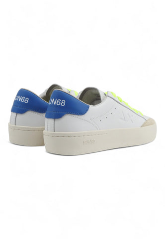 SUN68 Street Leather Sneaker Uomo Bianco Avio Z34140 - Sandrini Calzature e Abbigliamento