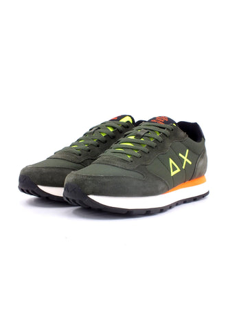 SUN68 Tom Fluo Sneaker Uomo Militare Scuro Z43102 - Sandrini Calzature e Abbigliamento
