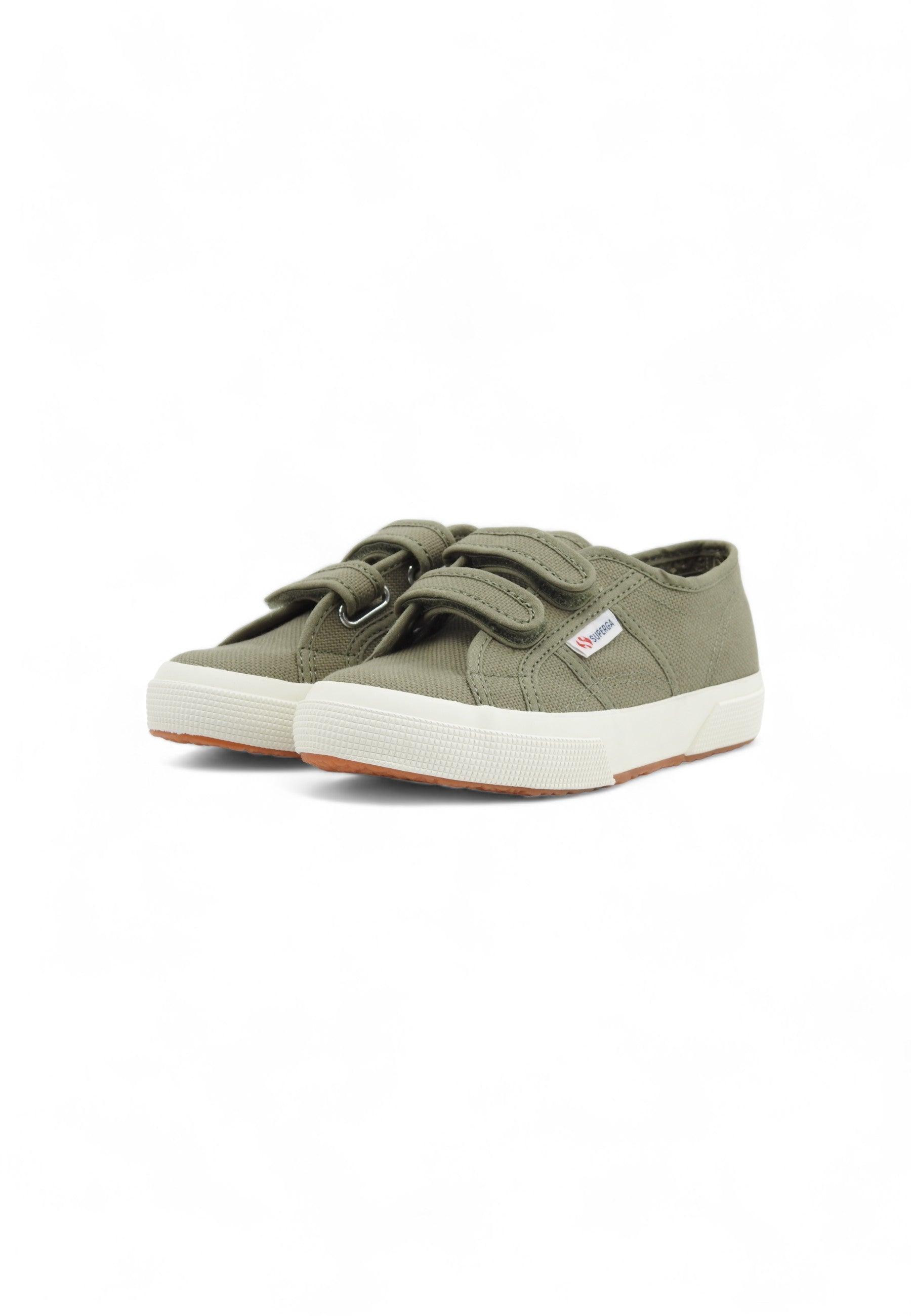 SUPERGA 2750 Sneaker Bambino Green Safari Avorio S0003E0 - Sandrini Calzature e Abbigliamento