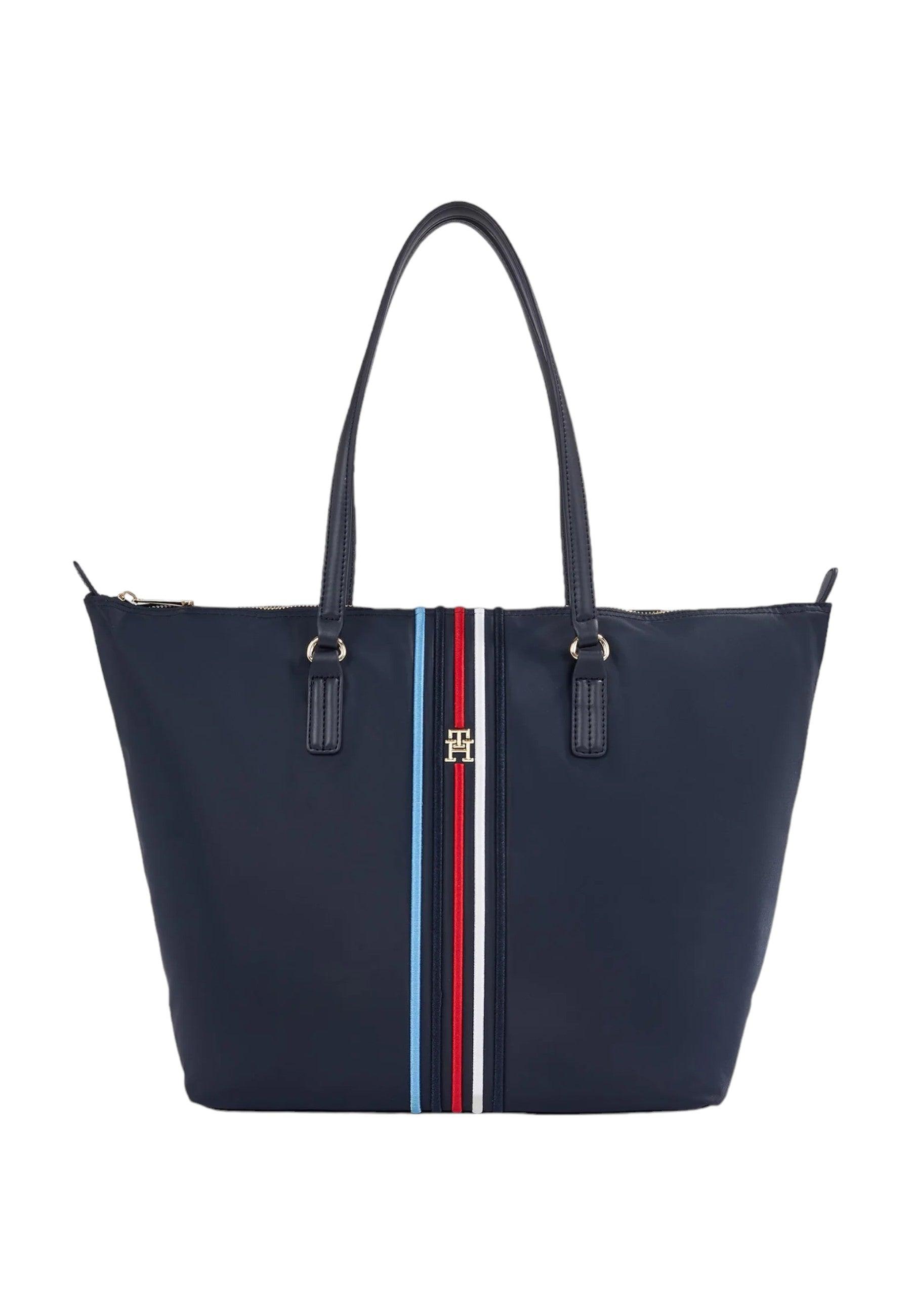 TOMMY HILFIGER Poppy Borsa Tote Desert Sky AW0AW15981 - Sandrini Calzature e Abbigliamento