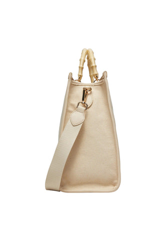 TWINSET Borsa Tote Donna Flower Parchment Beige 241TB8120 - Sandrini Calzature e Abbigliamento