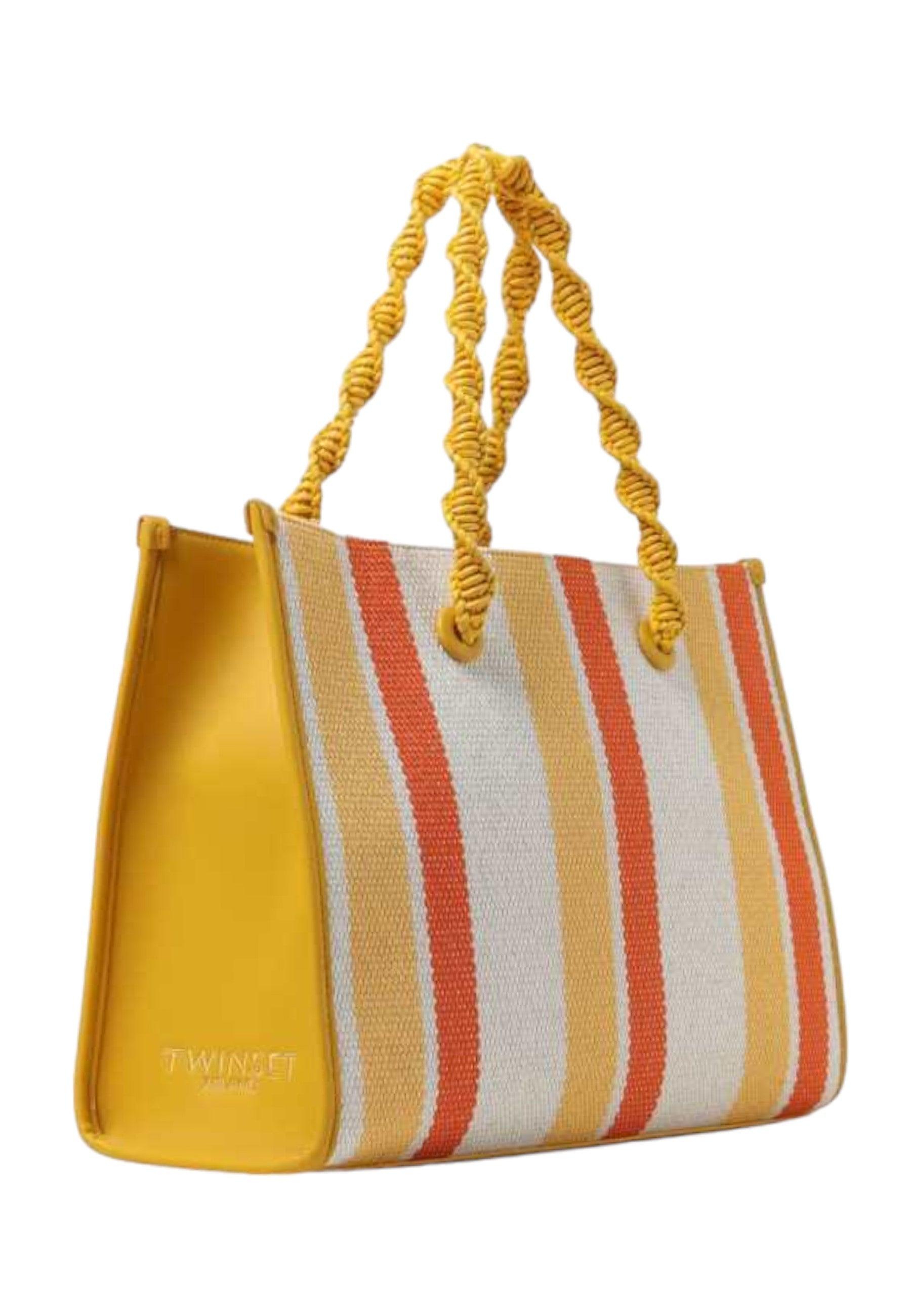 TWINSET Borsa Tote Large Donna Riga Summer Fantasia 241TB8300 - Sandrini Calzature e Abbigliamento