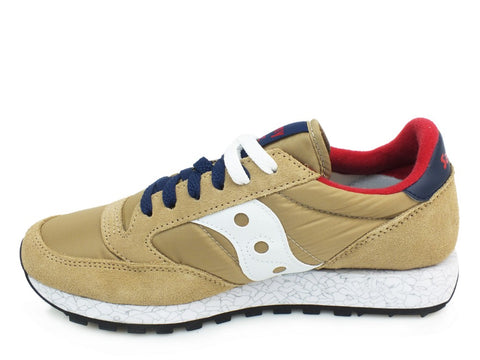 SAUCONY Jazz Original Tan Red Blue S2044-518
