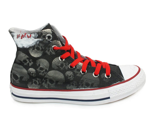 CONVERSE C.T. All Star Hi Canvas LTD Black Skull 164517C