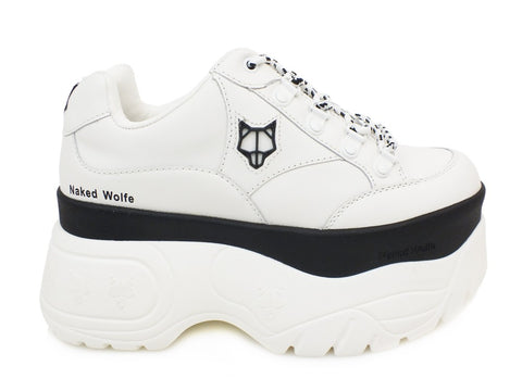 NAKED WOLFE Spooky Leather White Black NWSSPOOKY