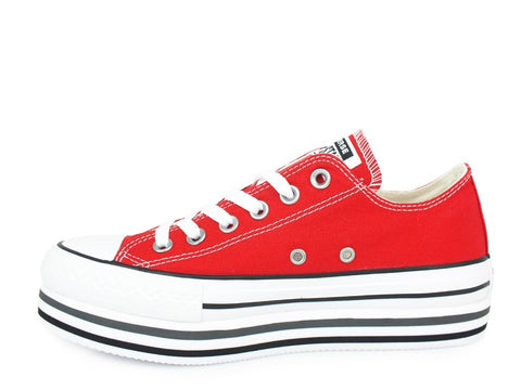 CONVERSE C.T. All Star Platform OX Red White 563972C