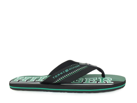 TOMMY H. Ciabatta Black Green FM0FM02087