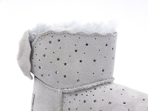 UGG Mini Bailey Bow II Starry Lite Grey Violet T1107150T