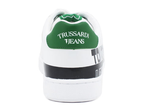 TRUSSARDI Sneaker White Green Grass 77A00210