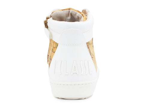 ALVIERO MARTINI 1° CLASSE Sneaker Bianco Geo Beige P3A4-10531-0208