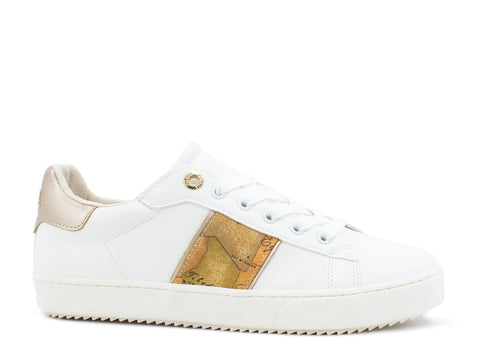 ALVIERO MARTINI 1° CLASSE Sneaker Bianco Geo Beige P3A4-10526-0208