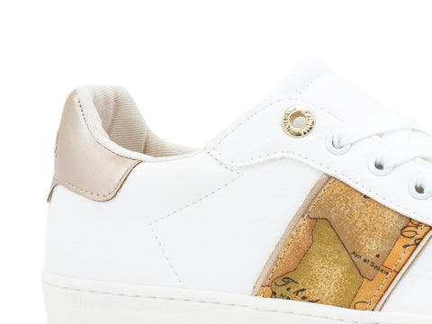 ALVIERO MARTINI 1° CLASSE Sneaker Bianco Geo Beige P3A4-10526-0208