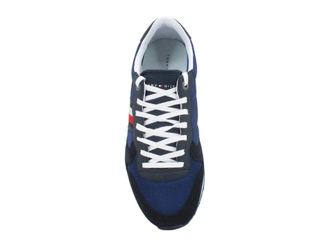 TOMMY H. Iconic Material Mix Runner Blue Ink FM0FM02667