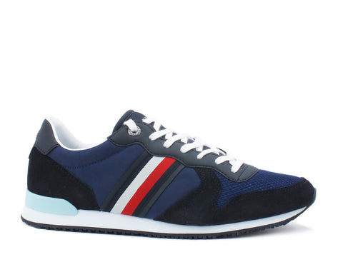 TOMMY H. Iconic Material Mix Runner Blue Ink FM0FM02667