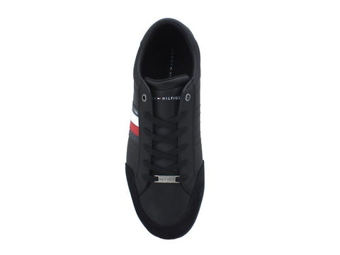 TOMMY H. Corporate Material Mix Cupsole Black FM0FM02665