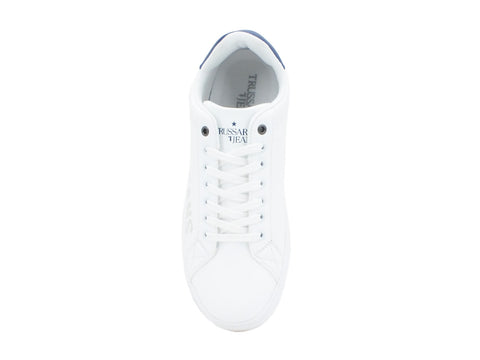 TRUSSARDI Sneaker White Blue Navy 77A00228
