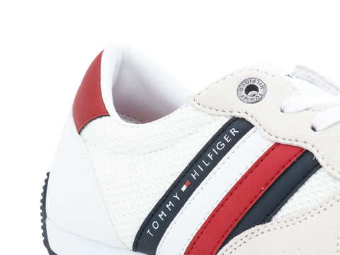 TOMMY H. Essential Mesh Runner White FM0FM02666