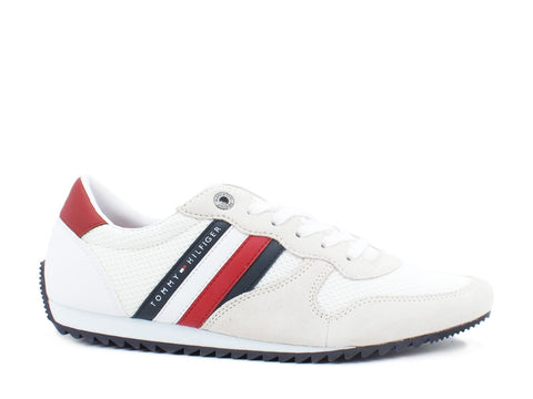 TOMMY H. Essential Mesh Runner White FM0FM02666