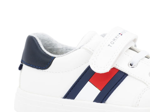 TOMMY H. Sneaker White Blue Red T1B4-30702