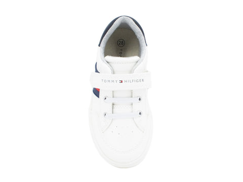 TOMMY H. Sneaker White Blue Red T1B4-30702