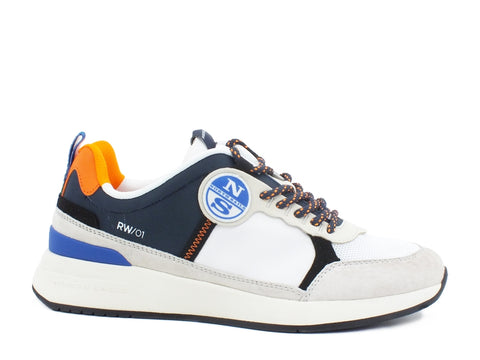 NORTH SAILS Sneaker  White Navy Orange RW-01FLEX-015