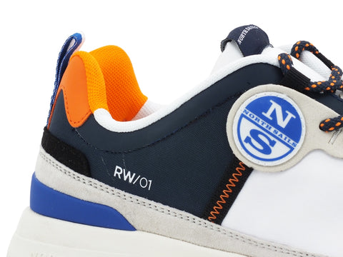 NORTH SAILS Sneaker  White Navy Orange RW-01FLEX-015